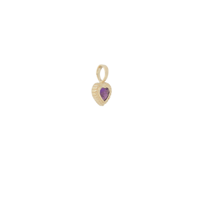 ANNA + NINA | Heart Necklace Charm Amethyst