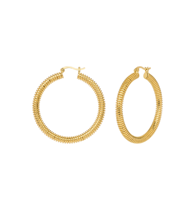 ANNA + NINA | Large spiral hoop earrings