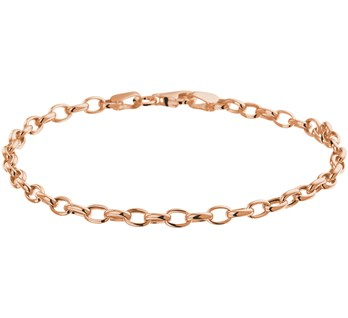 Basis | 14k Rosegouden anker armband uitgevoerd met een stevige karabijn sluiting