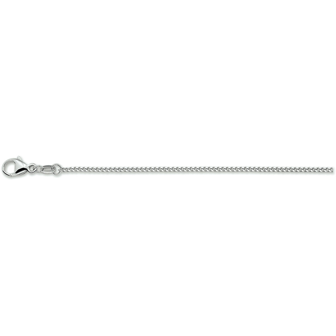 Basis | collier gourmette 4-zijdes geslepen 1,4 mm zilver gerhodineerd