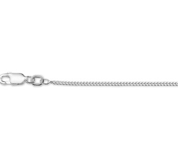 Basis | collier gourmette 4-zijdes geslepen 1,4 mm zilver wit