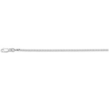 Basis | collier gourmette 4-zijdes geslepen 2,4 mm zilver wit