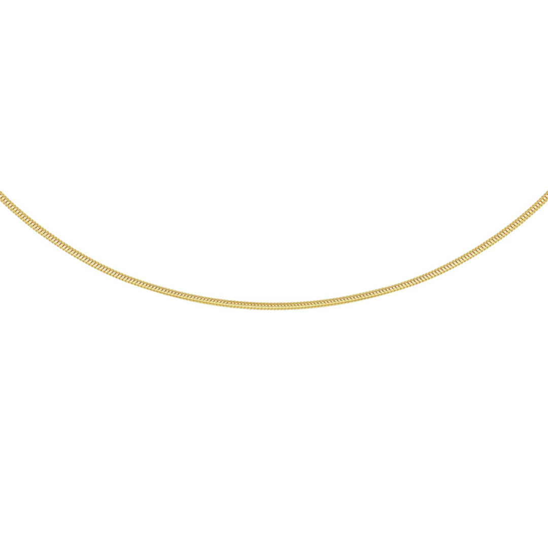 Basis | collier slang 1,2 mm goud (geelgoud)