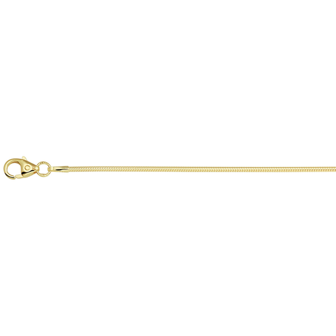 Basis | collier slang 1,2 mm goud (geelgoud)