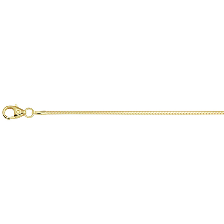 Basis | collier slang 1,2 mm goud (geelgoud)