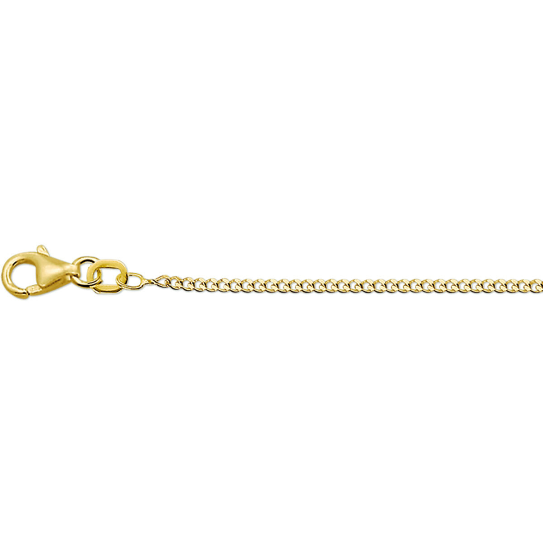 Basis | Geelgouden collier met gourmet schakel 1,4 mm