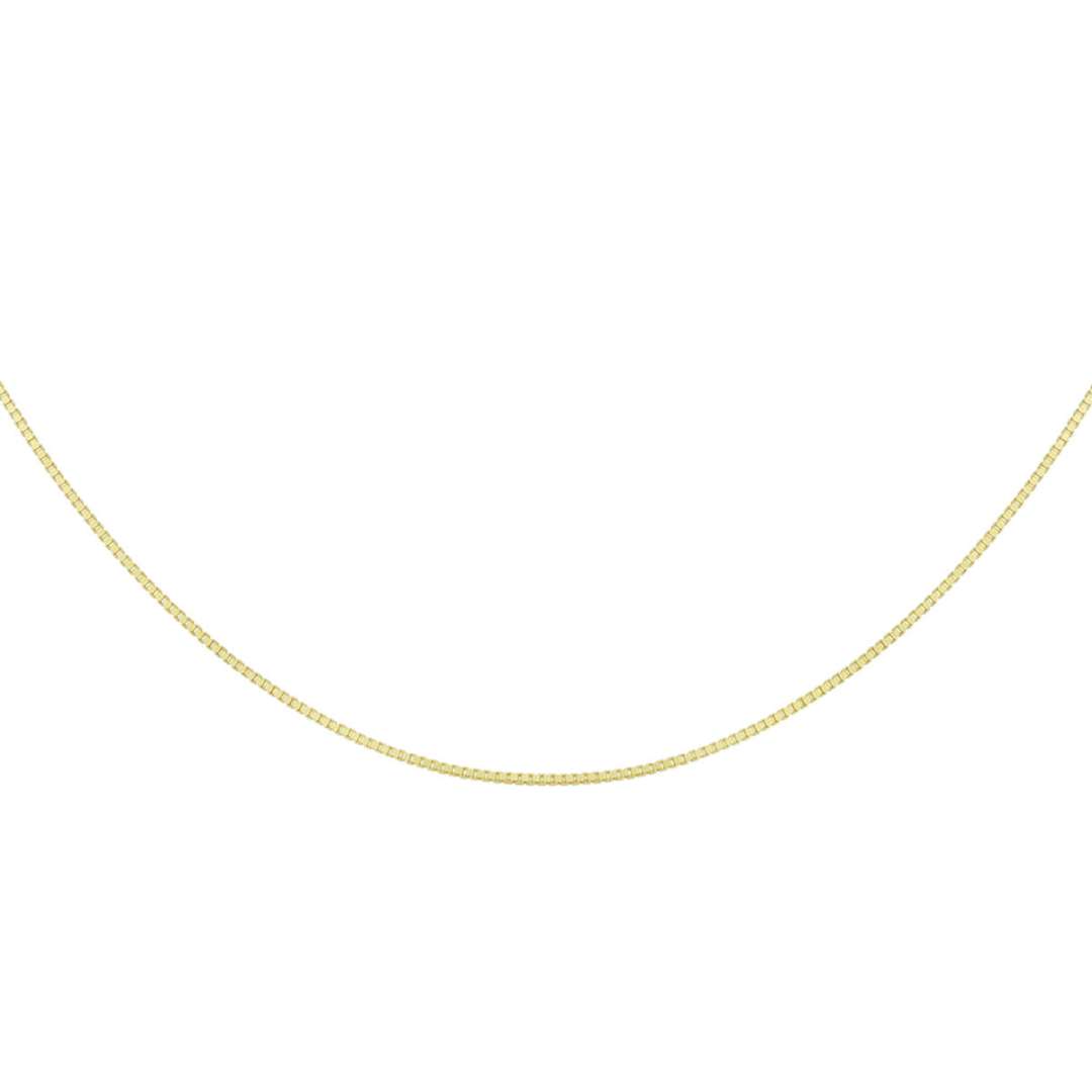 Basis | Geelgouden collier met venetiaanse schakel