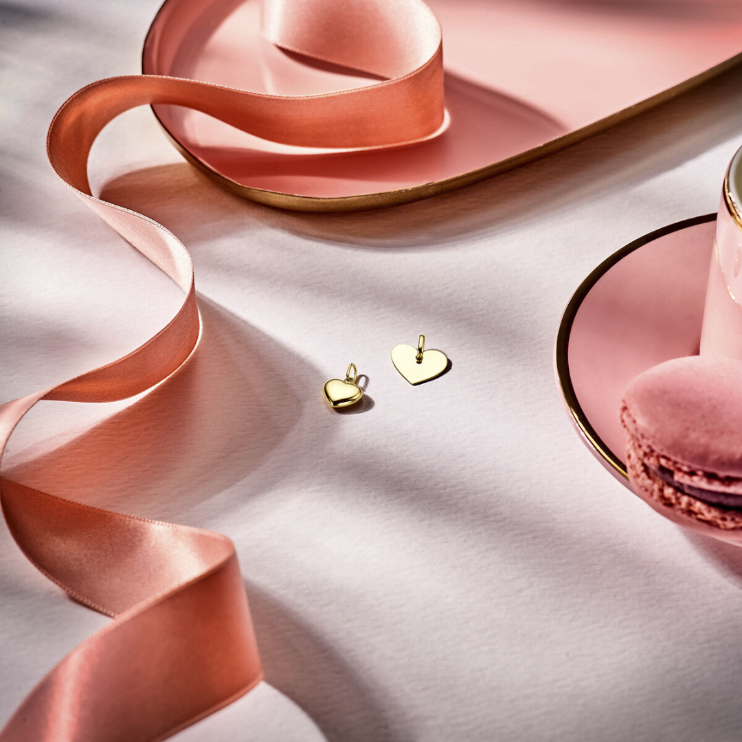 Basis | Geelgouden hanger met een hart van 8mm