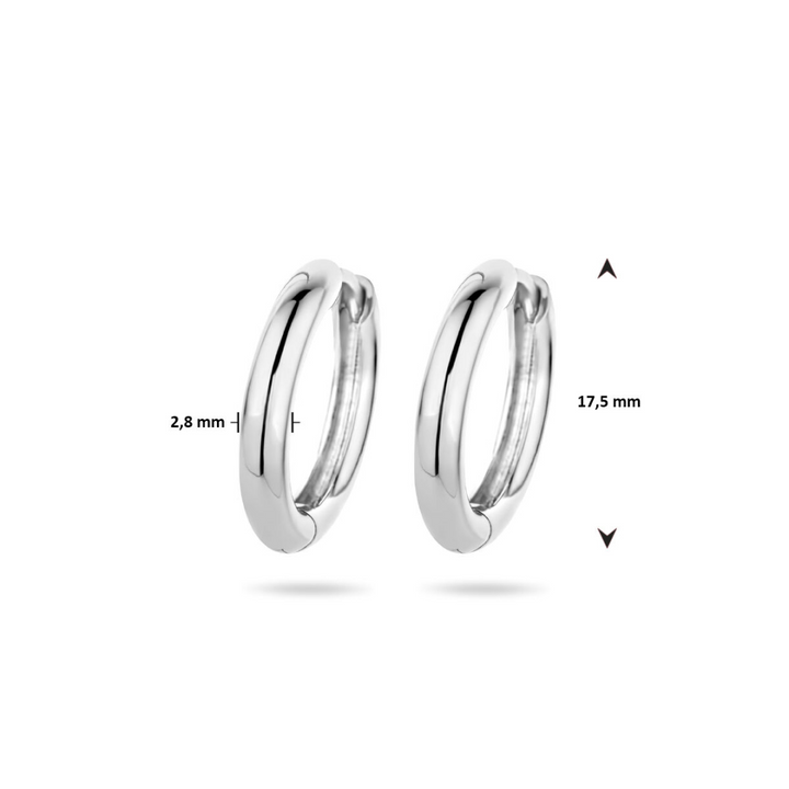 Basis | Gerhodineerd zilveren oorringen voor oorringhangers