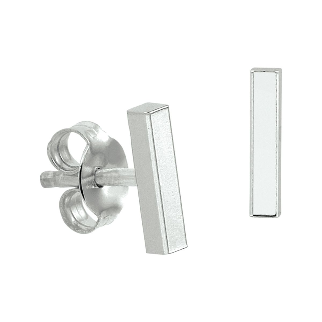 Basis | oorknoppen balkje zilver gerhodineerd