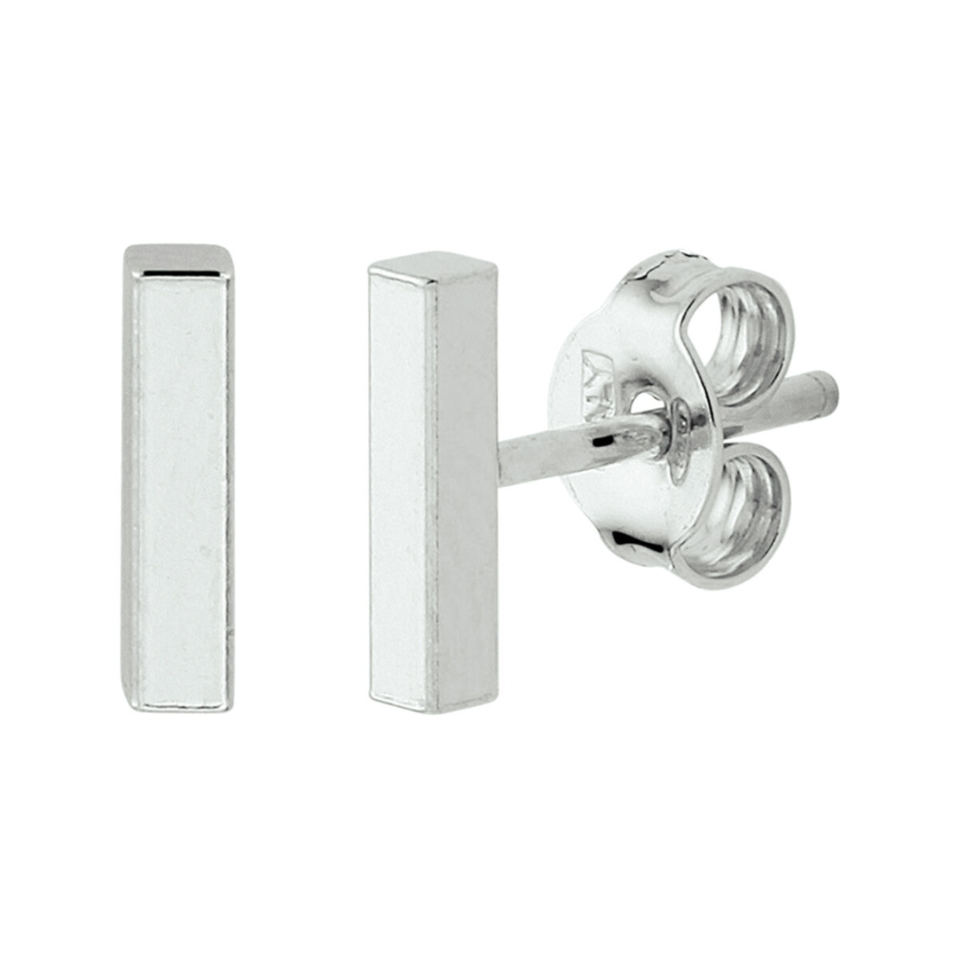 Basis | oorknoppen balkje zilver gerhodineerd