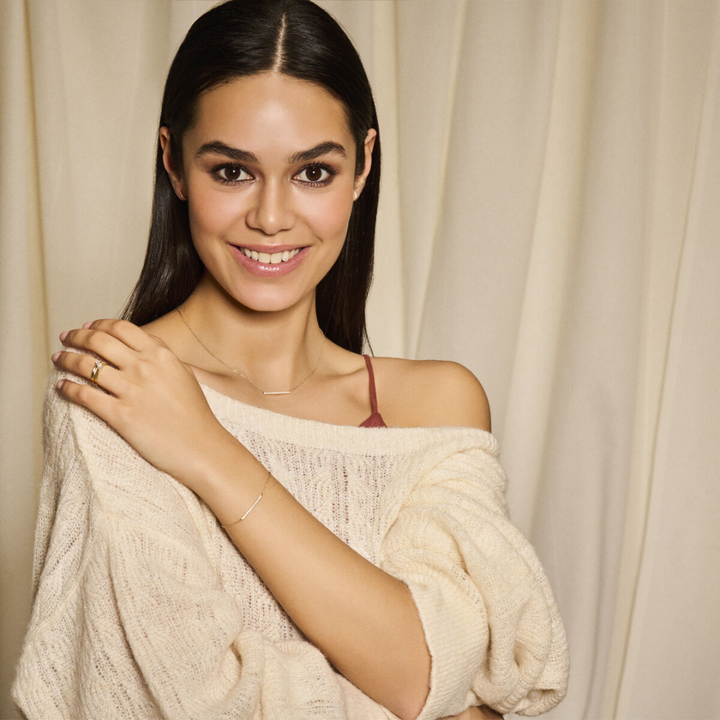 Basis | ring diamant 009ct h si goud (geelgoud)