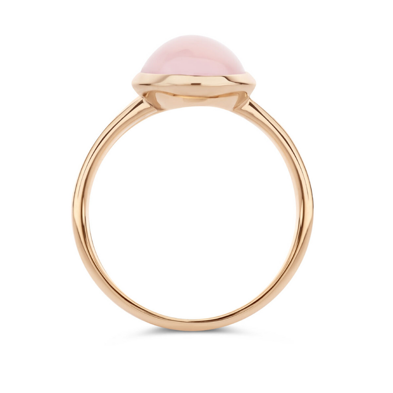 Basis | ring rozenkwarts goud (roségoud)