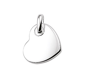 Basis | Zilveren hanger met een hart