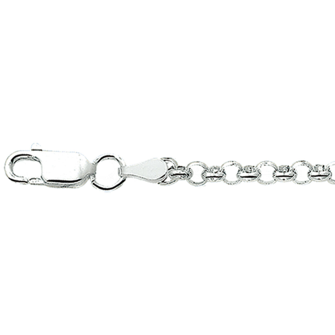 Basis | Zilveren lengte artikel met jasseron schakel