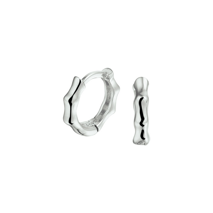 Basis | Zilveren oorringen met scharnier
