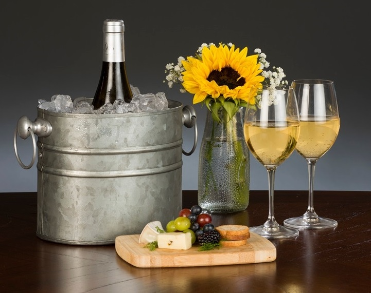 Chic Chill | Stalen boerderij wijnkoeler voor 1 fles