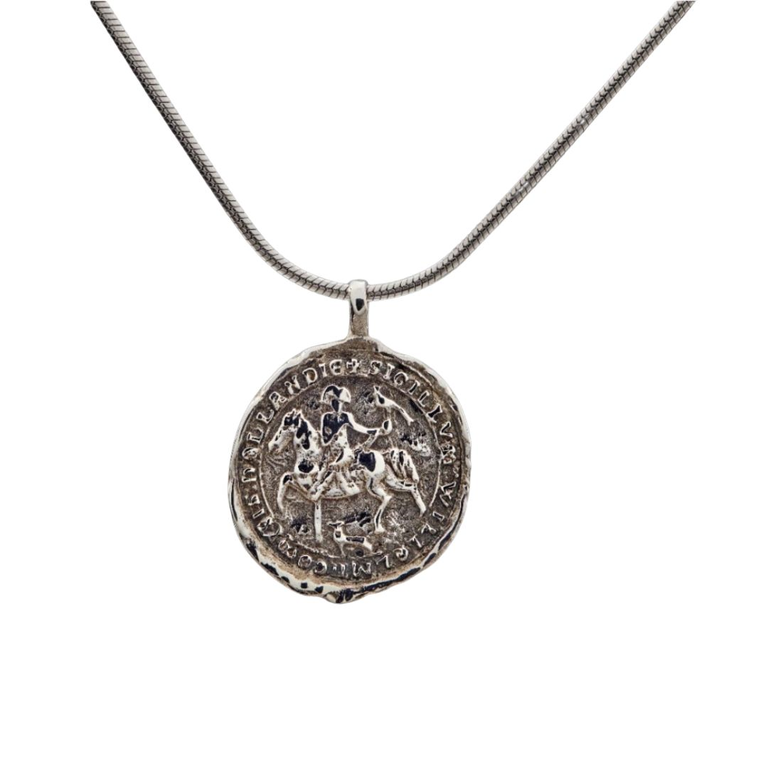 City Jewels | Zilveren Haarlem hanger stadsrecht stempel 1245