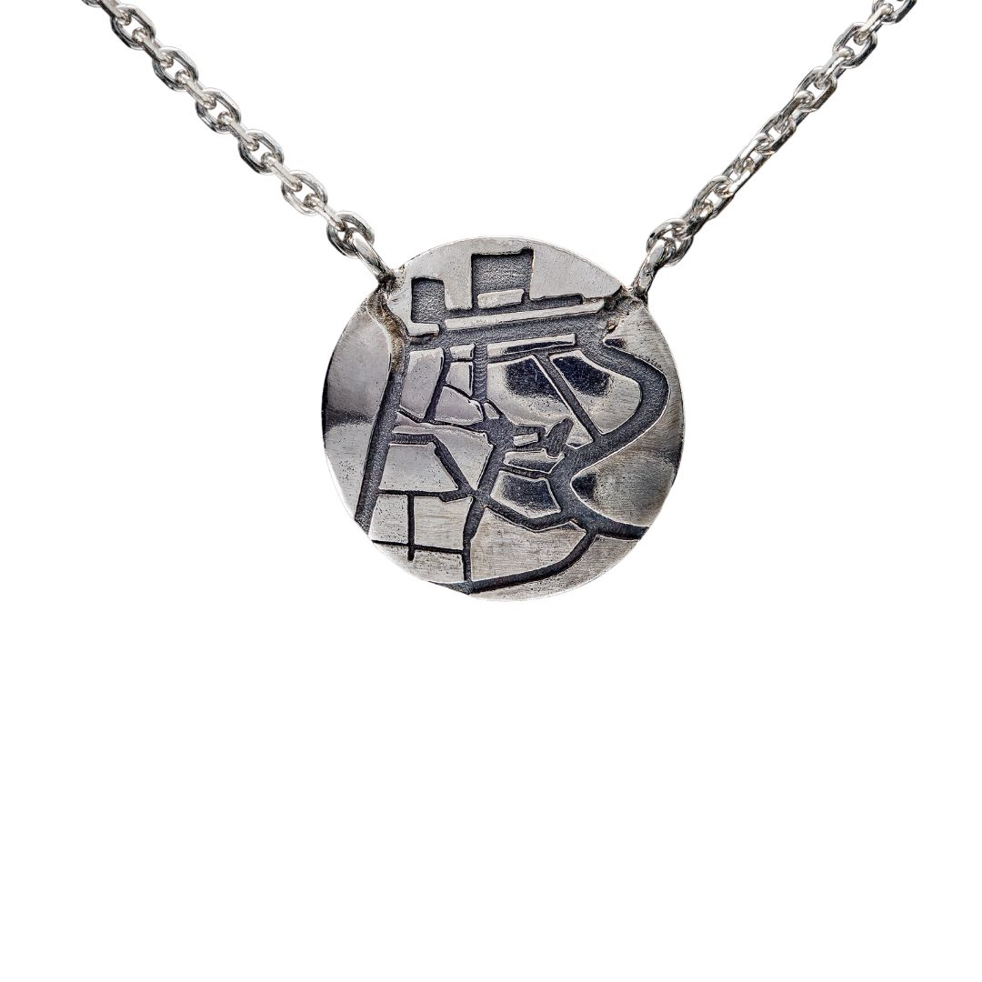 City Jewels | Zilveren Haarlem ketting plattegrond oude stadscentrum