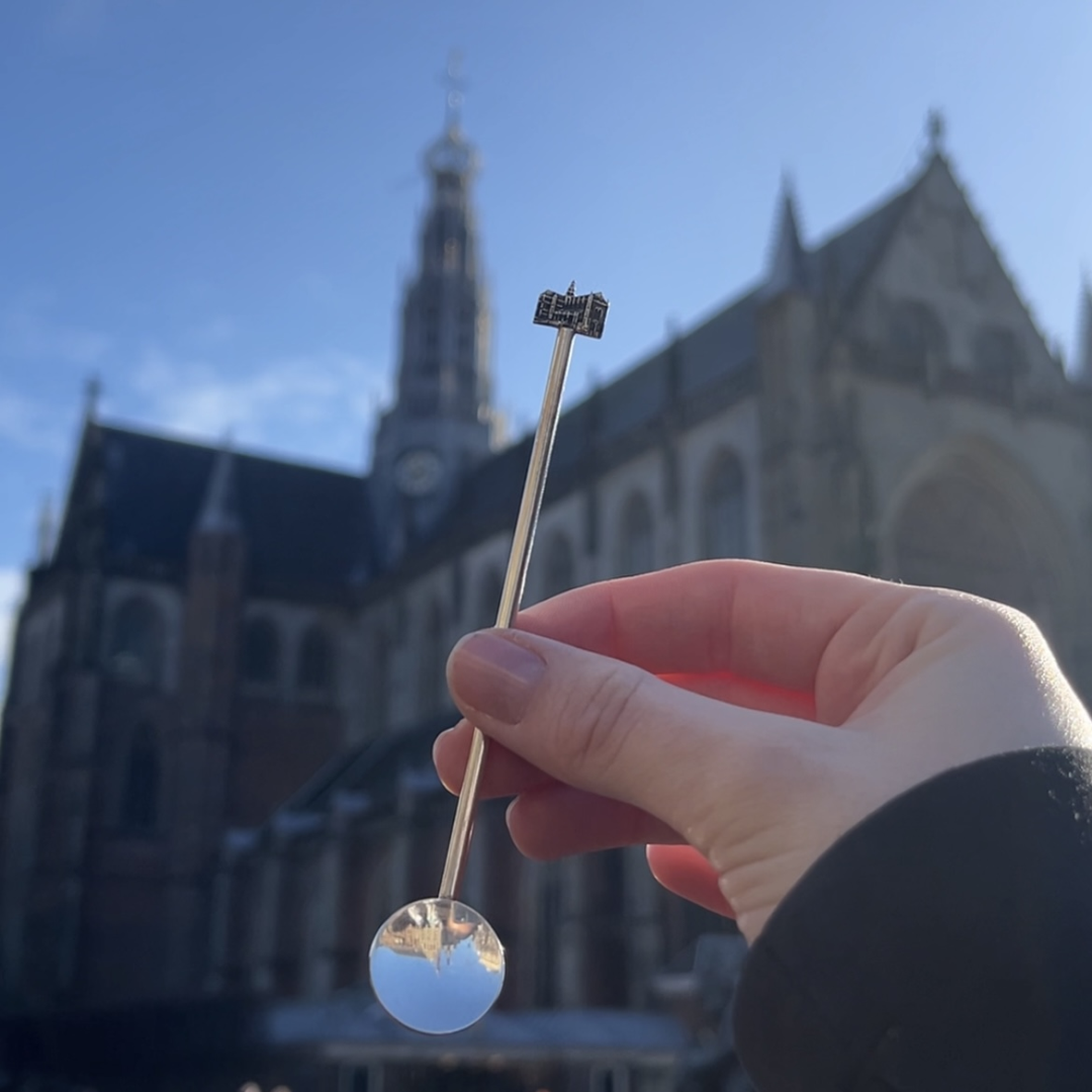 City Jewels | Zilveren koffielepel Haarlem Sint Bavo kerk