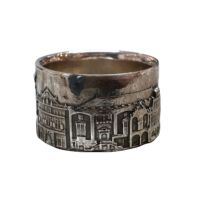 City Jewels | Zilveren ring met diverse Haarlemse gebouwen