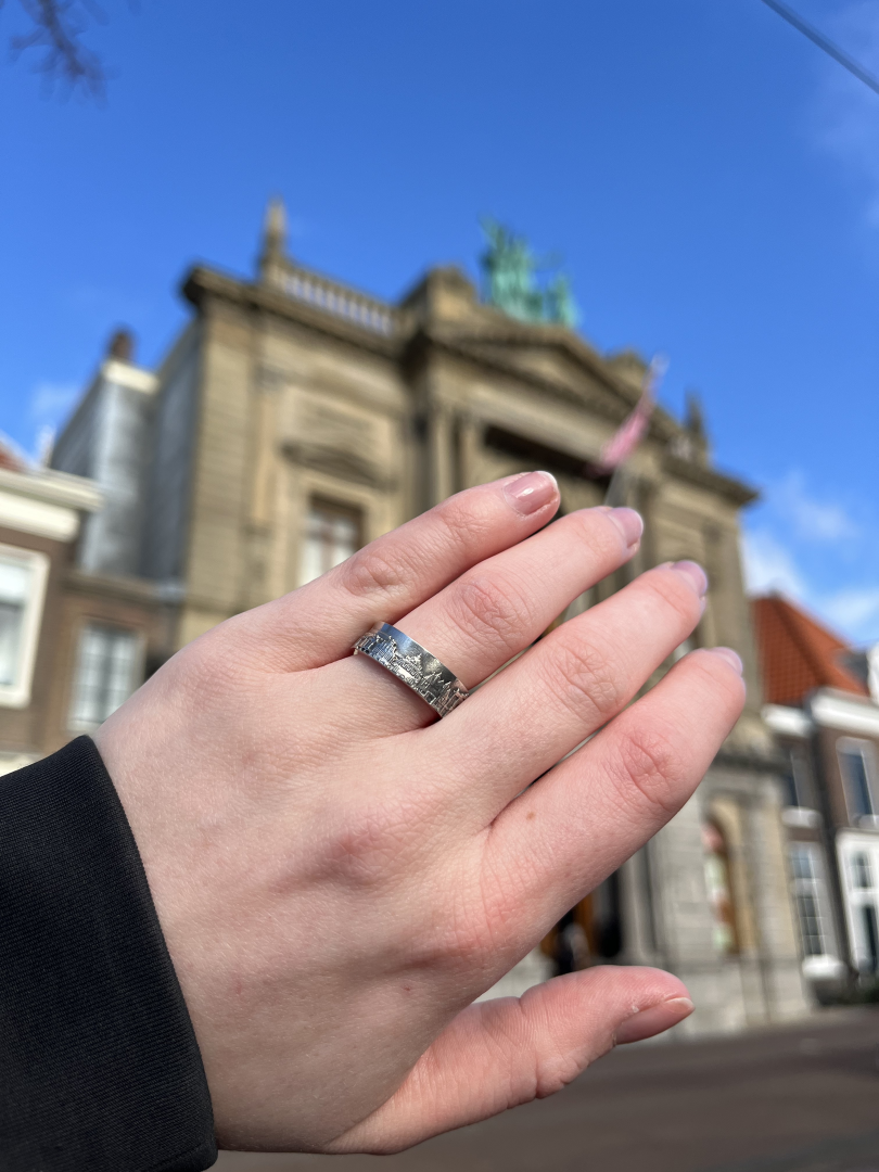 City Jewels | Zilveren ring rondom Haarlemse huisjes
