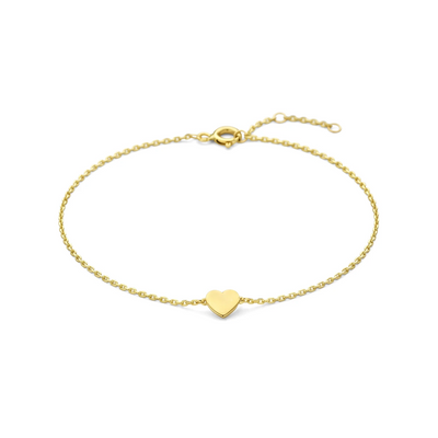 House of SIS | 14 karaat geelgouden armband met hartje