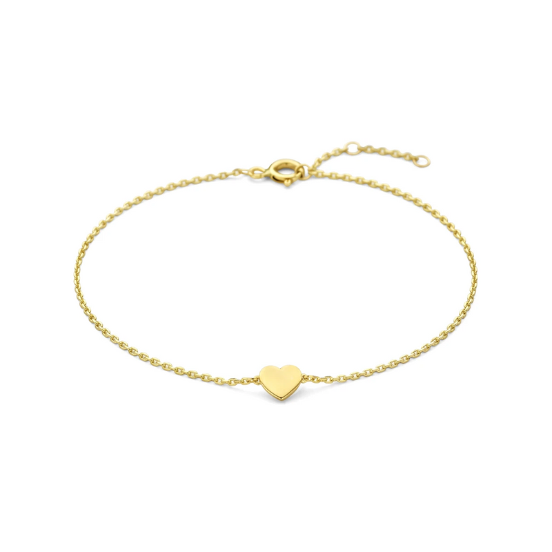 House of SIS | 14 karaat geelgouden armband met hartje