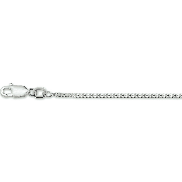 House of SIS  | collier gourmet 1,6 mm zilver gerhodineerd