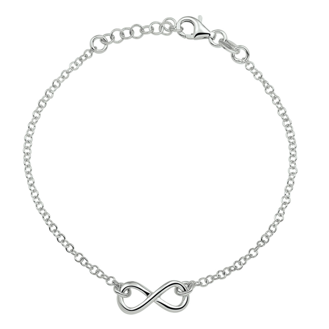 House of SIS | Gerhodineerd zilveren armband met infinityteken