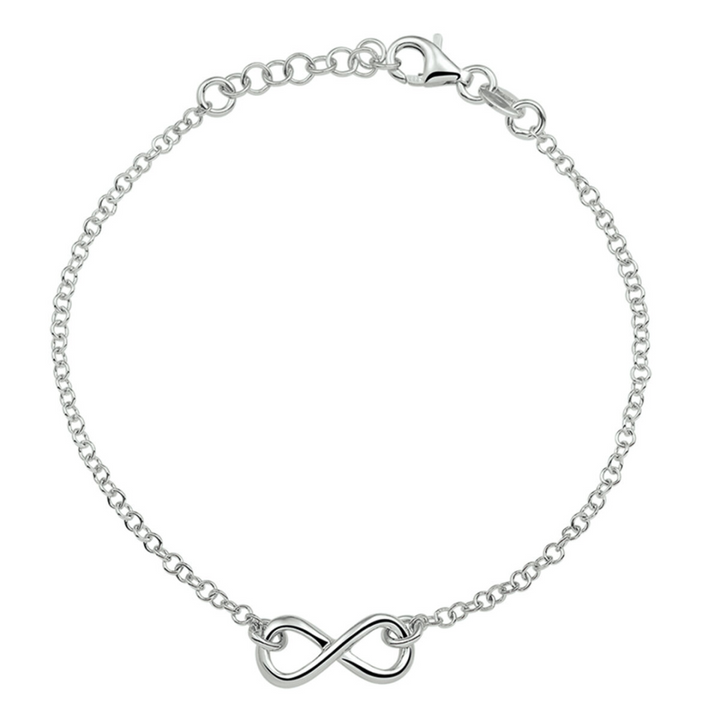 House of SIS | Gerhodineerd zilveren armband met infinityteken