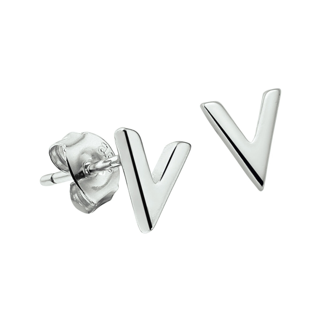 House of SIS | Gerhodineerd zilveren oorknoppen