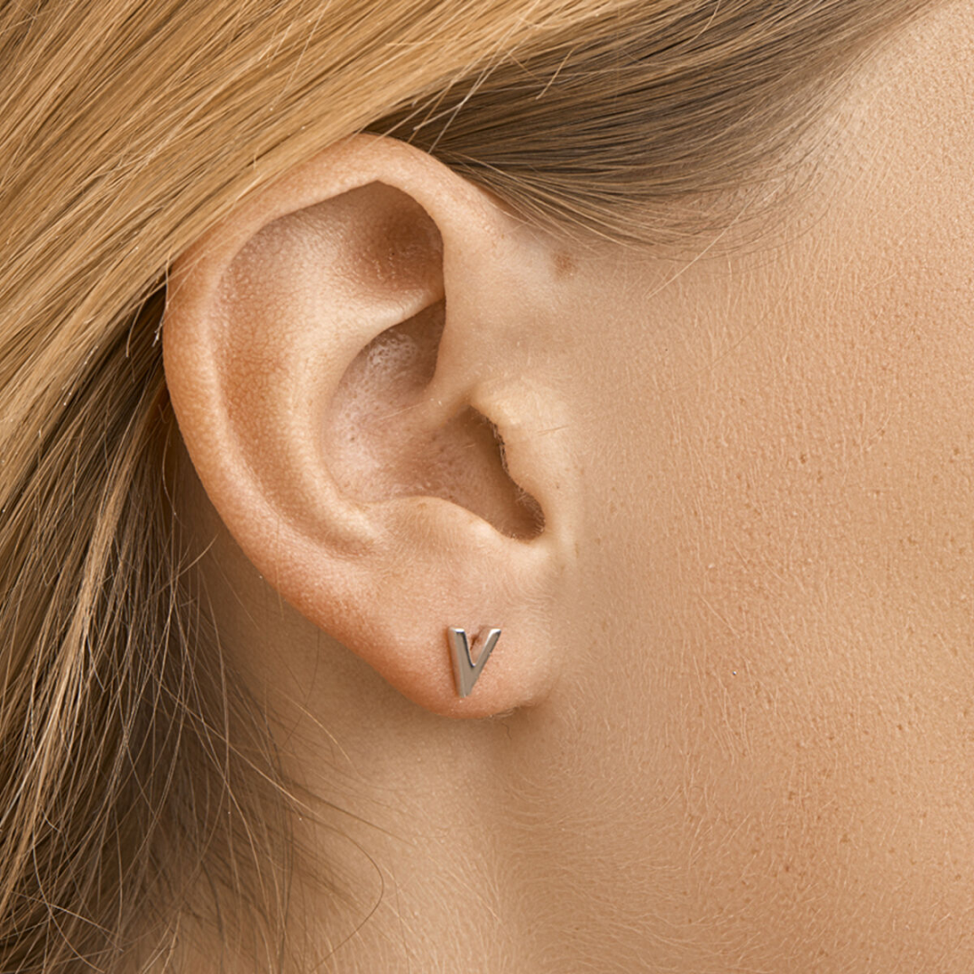 House of SIS | Gerhodineerd zilveren oorknoppen