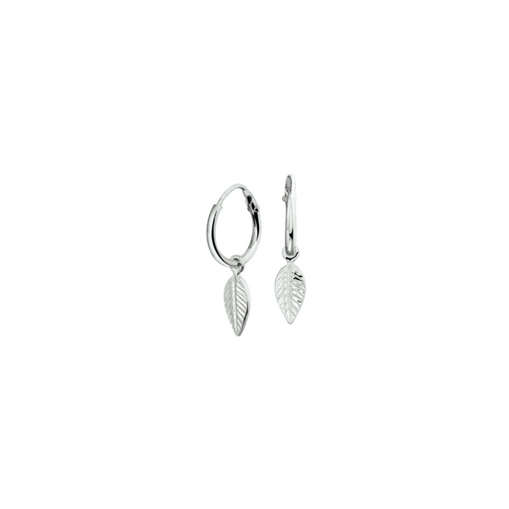 House of SIS | Gerhodineerd zilveren oorringen met een afmeting van 12x1mm