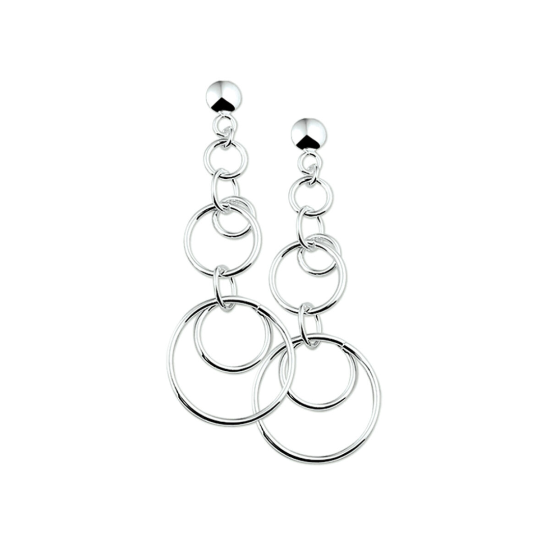 House of SIS| oorhangers zilver gerhodineerd