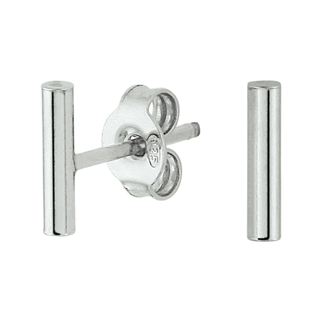House of SIS | oorknoppen balkje zilver gerhodineerd