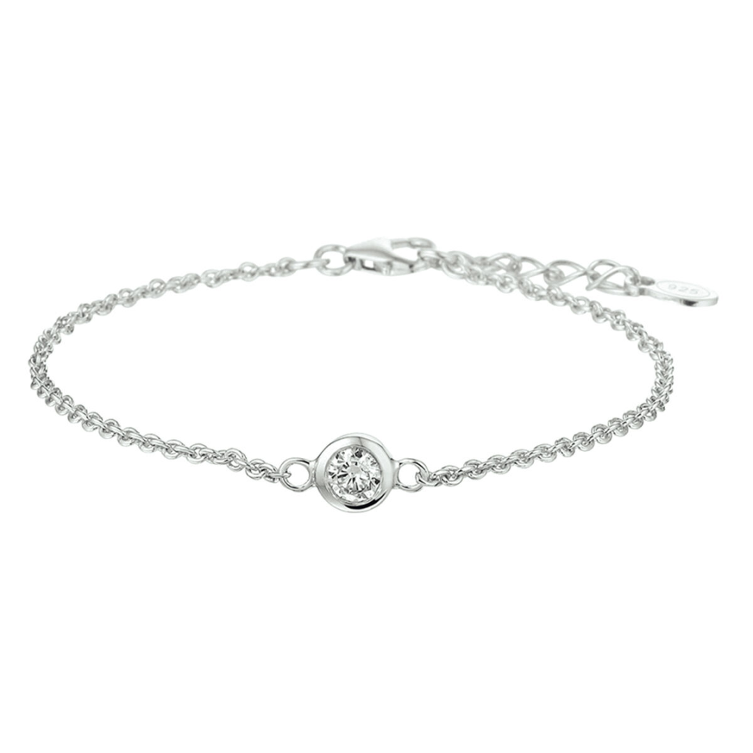 House of SIS  | Zilveren armband met zirkonia