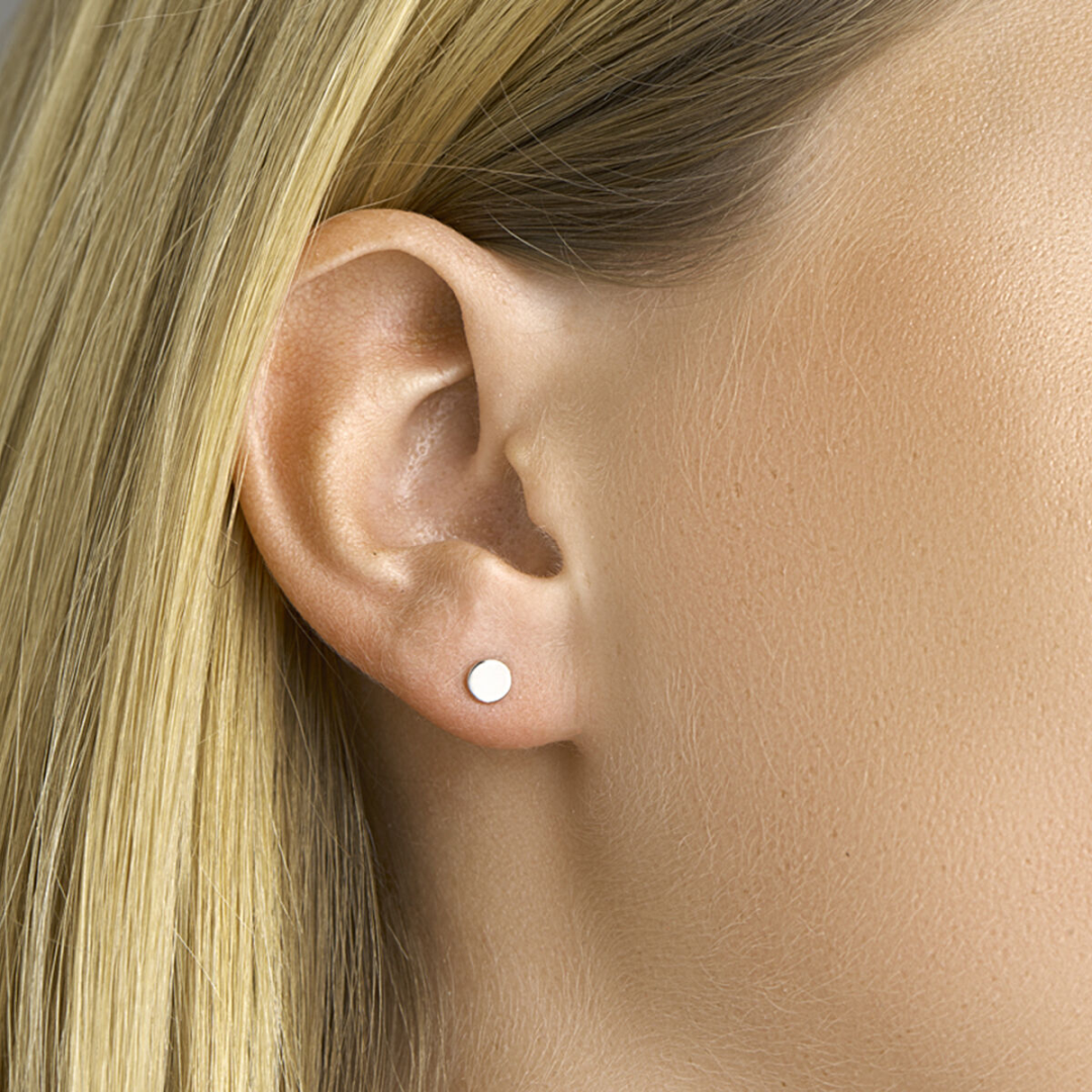 House of SIS | Zilveren oorknoppen van 4mm