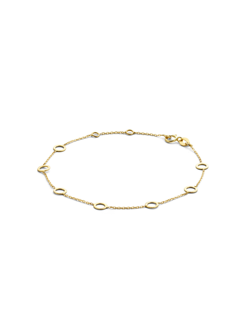 Jackie Gold | 14 karaat geelgouden armband| Bahia Circle