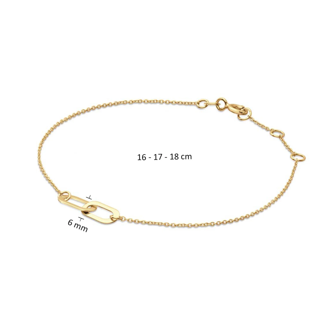Jackie Gold | 14 karaat geelgouden armband