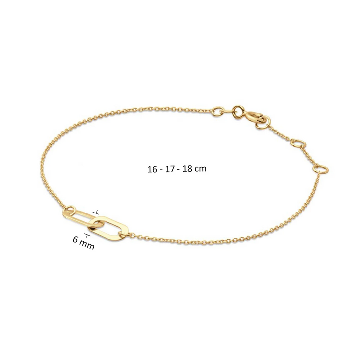 Jackie Gold | 14 karaat geelgouden armband