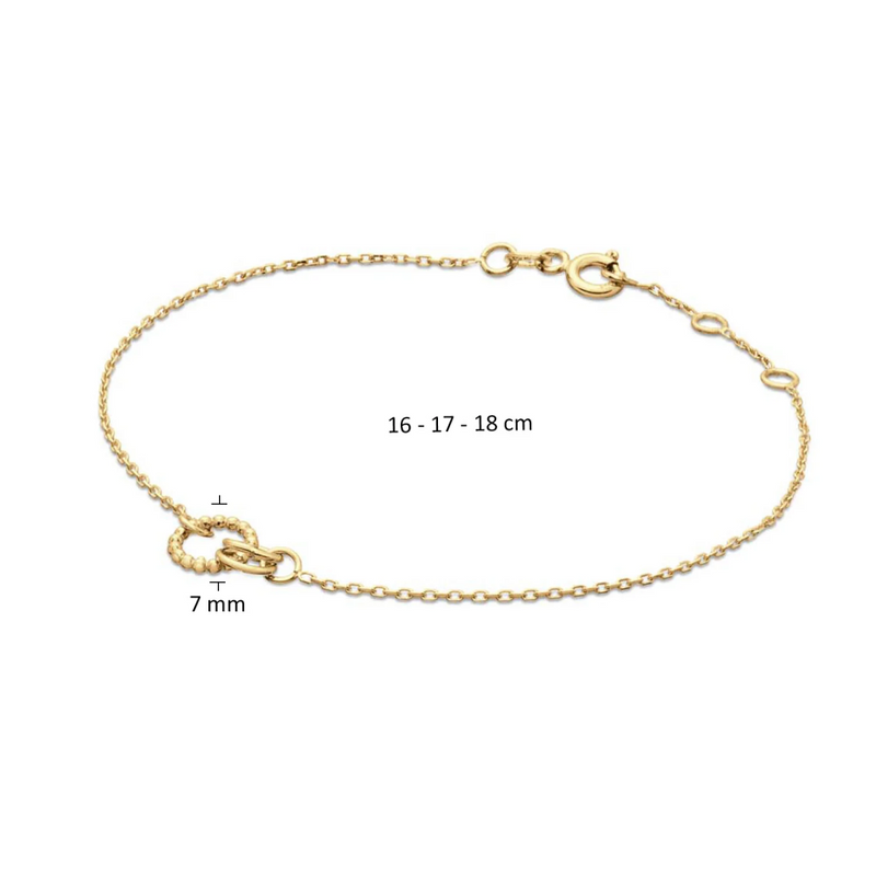 Jackie Gold | 14 karaat geelgouden armband Castello Bracelet