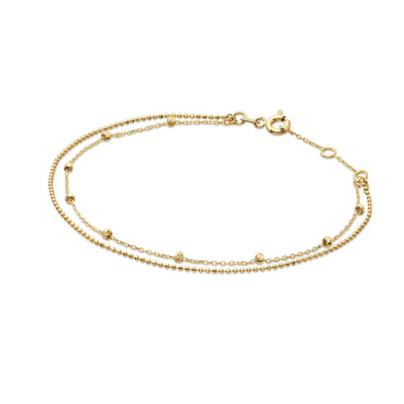 Jackie Gold | 14 karaat geelgouden armband Marco Polo Bracelet