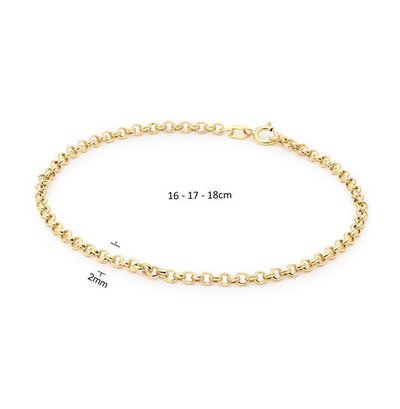 Jackie Gold | 14 karaat geelgouden armband Menton
