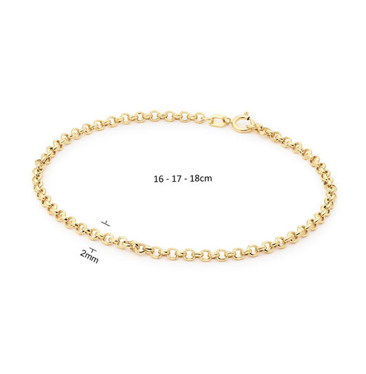 Jackie Gold | 14 karaat geelgouden armband Menton