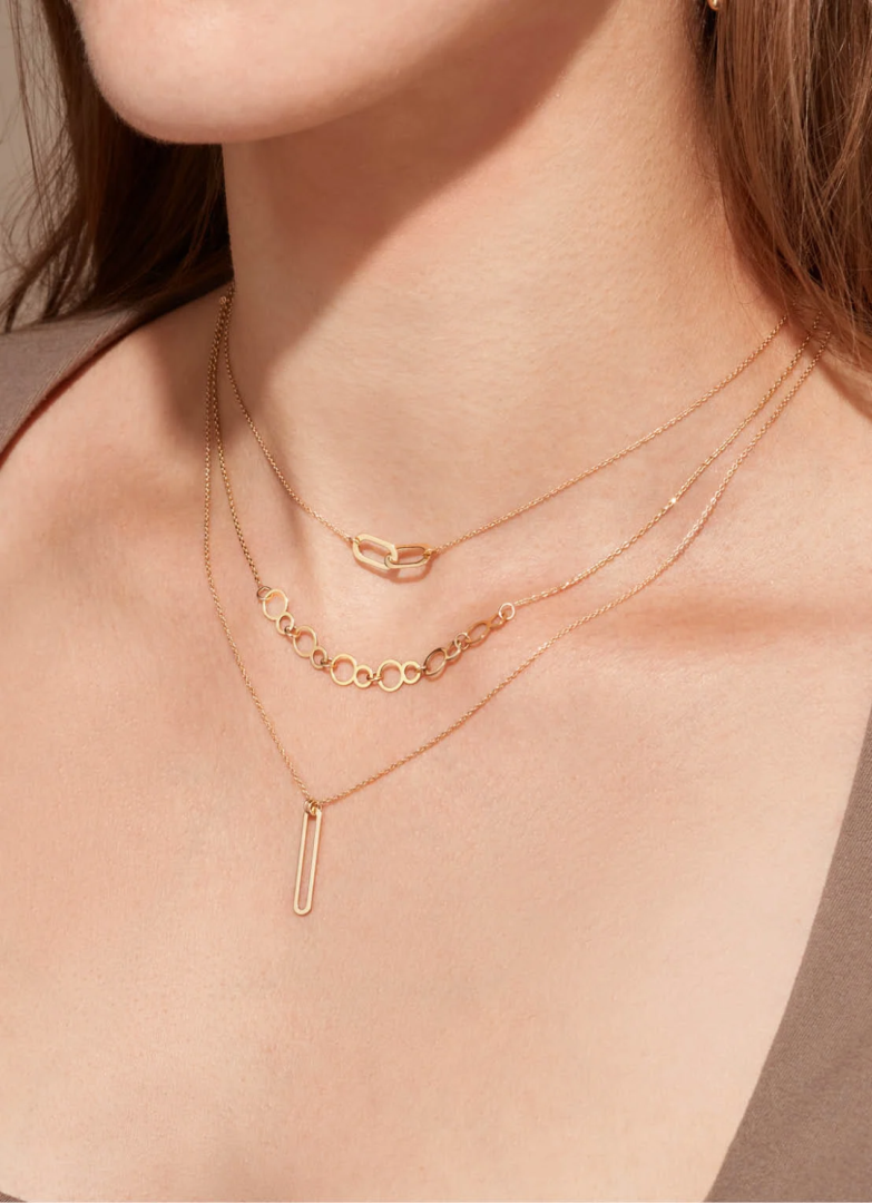 Jackie Gold | 14 karaat geelgouden collier Cannaregio Necklace