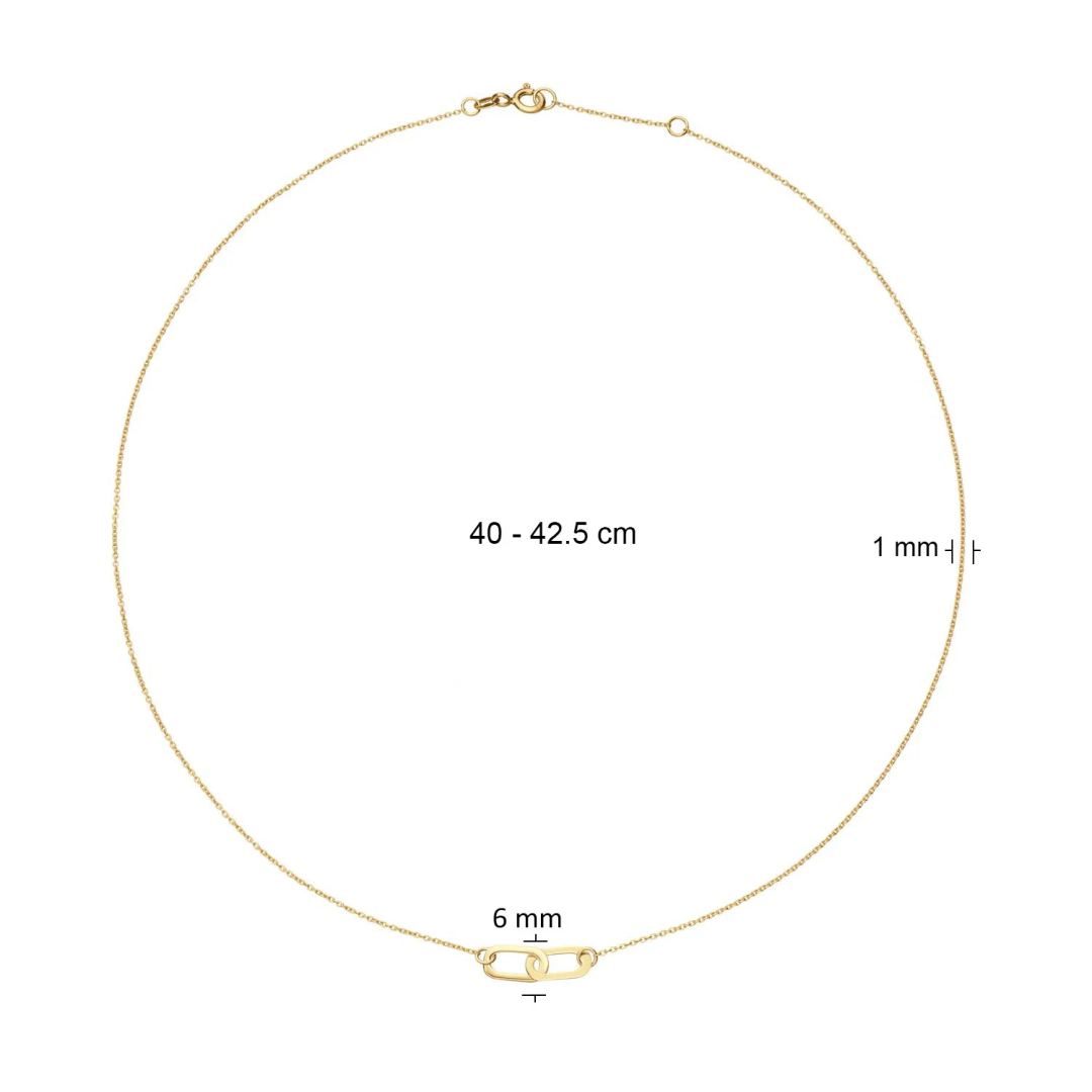 Jackie Gold | 14 karaat geelgouden collier