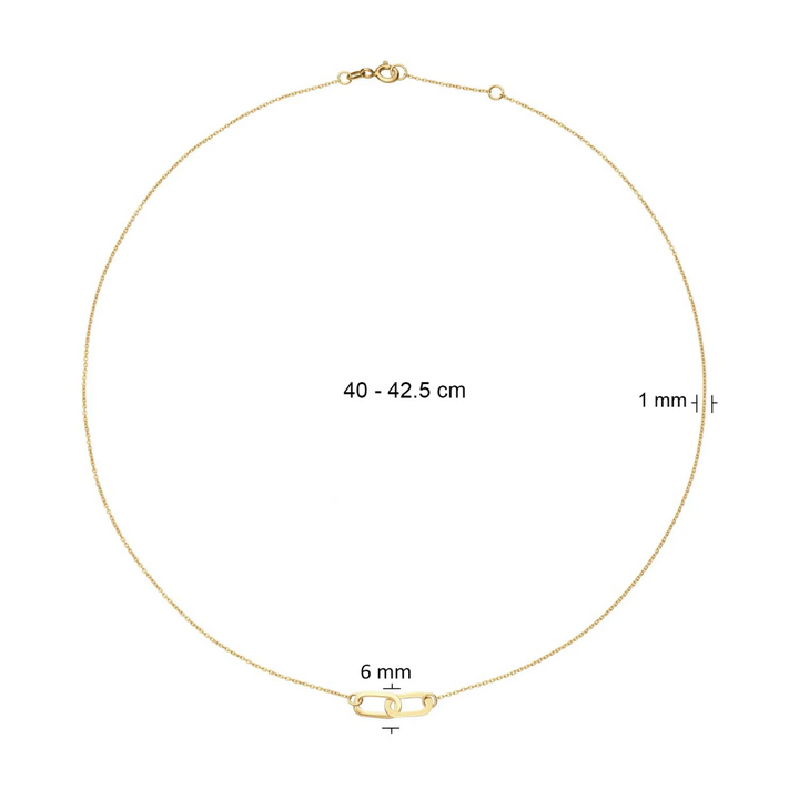 Jackie Gold | 14 karaat geelgouden collier