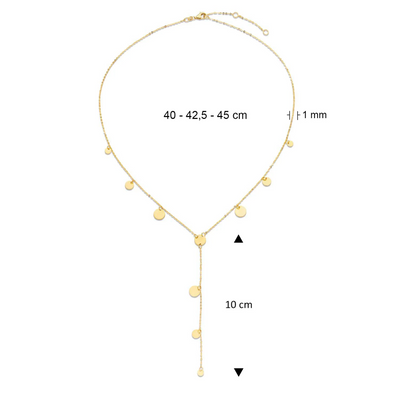 Jackie Gold | 14 karaat geelgouden collier | Dazzle