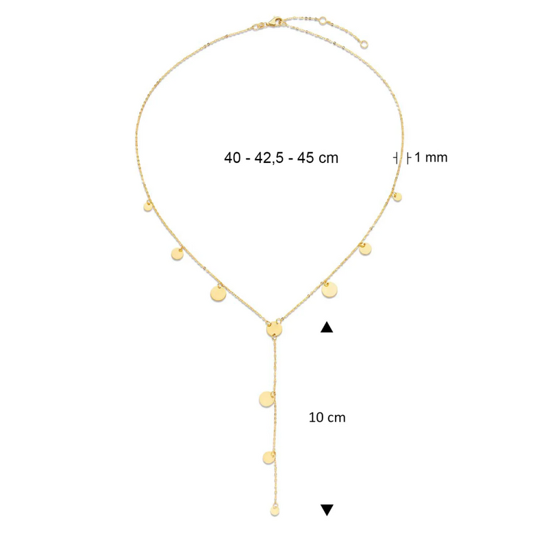 Jackie Gold | 14 karaat geelgouden collier | Dazzle